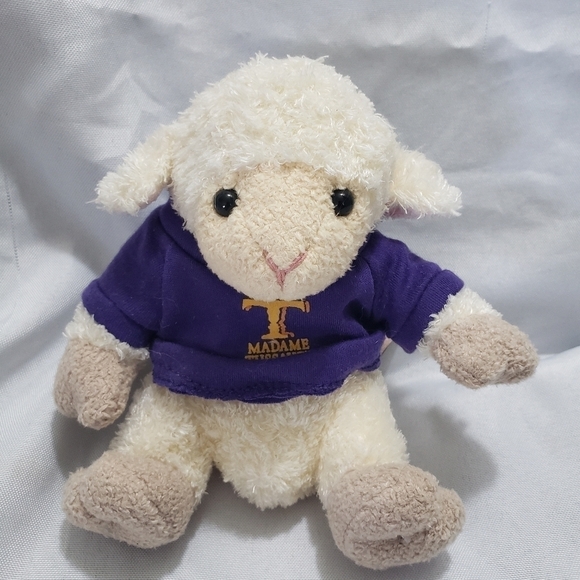 Lamb Plush Madame Toussaud's London Collectible 5.5 Inch Purple T-Shirt Soft - Picture 4 of 7